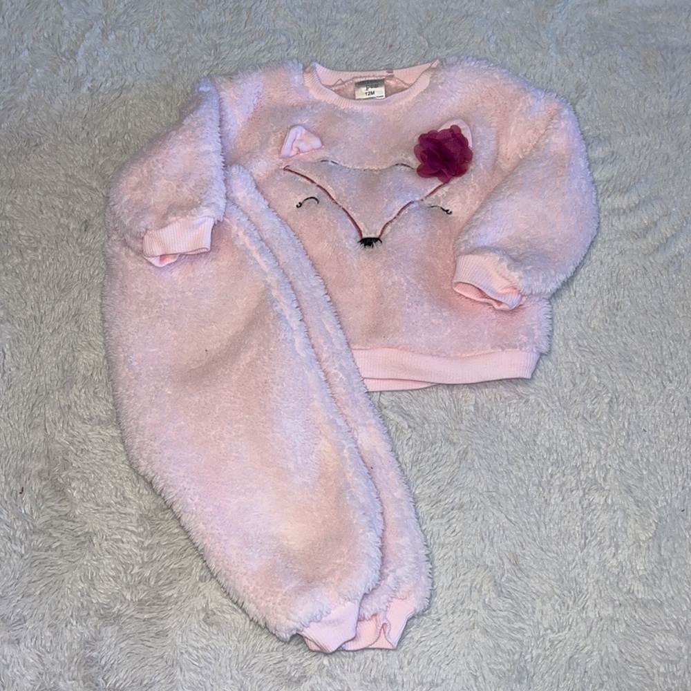 Chick pea matching fuzzy set baby girl clothing